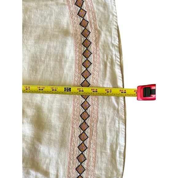 NewDenim & Co Canyon Retreat Oasis Embroidered Linen blend Skirt SizeLarge Boho - Picture 5 of 8